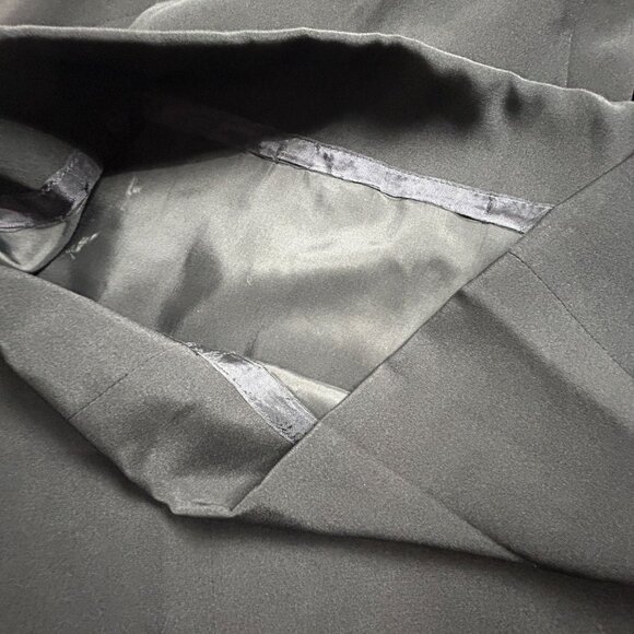 Womens Black 100% Silk Pencil Skirt Size 4 Career Professional Wear Made in USA - Picture 5 of 8